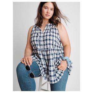 Anthropologie Pilcro Neve Tiered Blouse